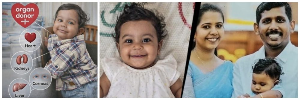 10 महिन्यांच्या चिमुकलीने वाचवले 5 जणांचे प्राण #अवयवदान