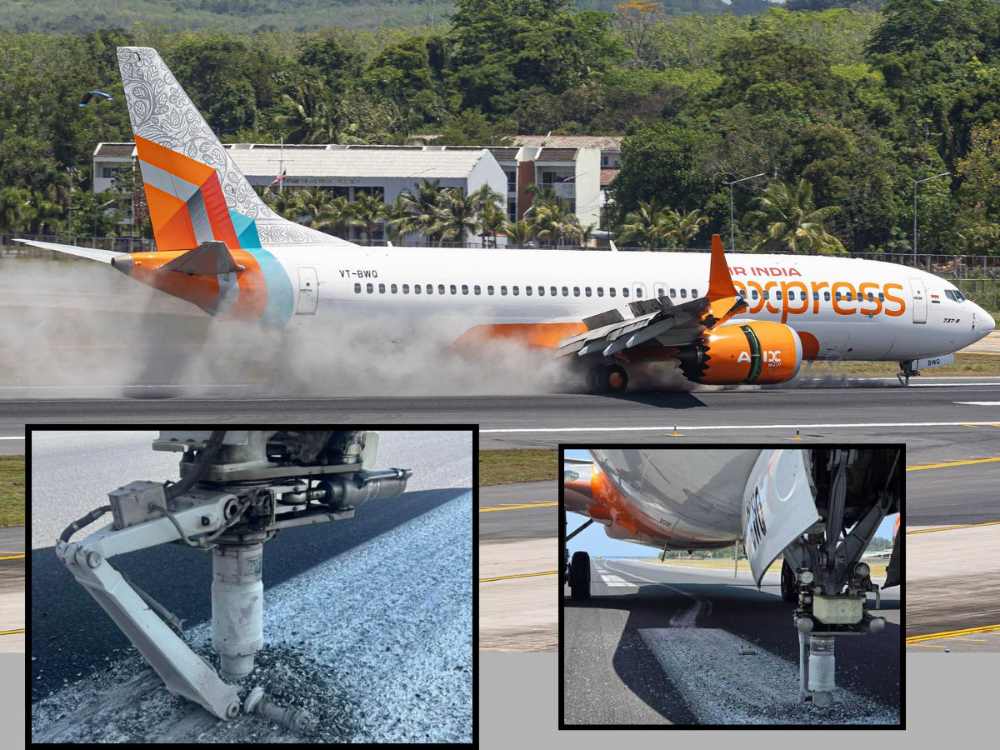 Watch Video : एअर इंडियाच्या विमानाचं लँडिंगवेळी चाक निखळलं | काय घडलं?