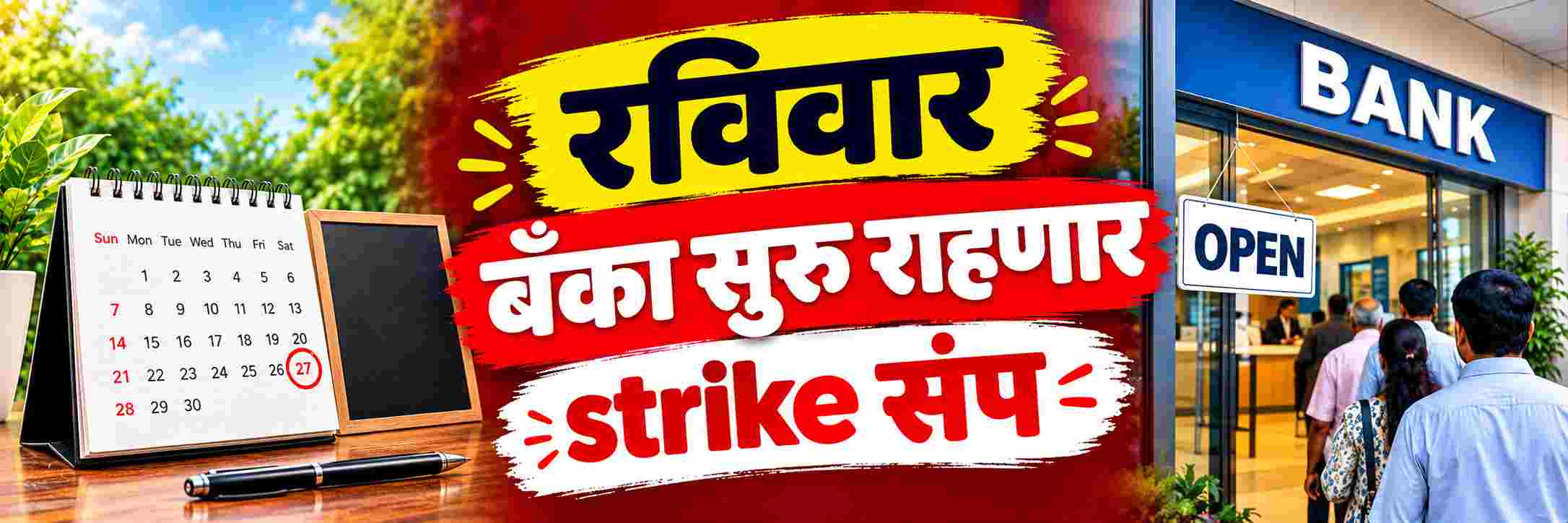 येत्या रविवारीही बँका सुरुच राहणार; सरकारने घेतला तातडीने निर्णय