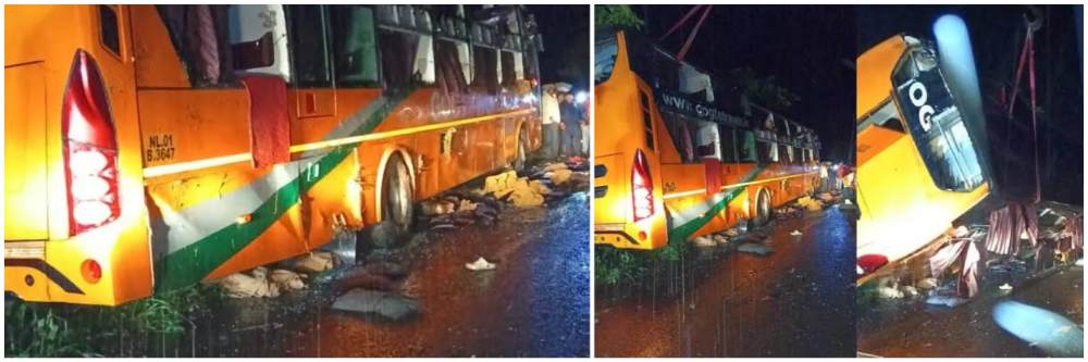 बेळगाव : बस उलटून 2 ठार; बडेकोळ्ळमठ क्रॉसजवळ हा अपघात