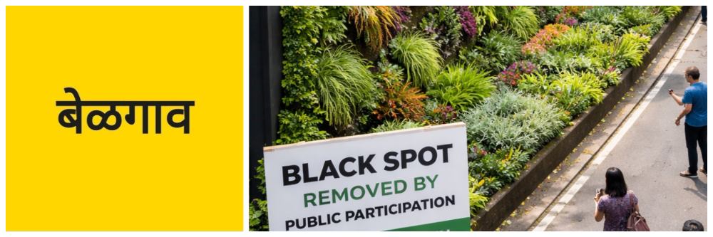 बेळगाव; जिथे कचऱ्याचे साम्राज्य, त्याठिकाणी व्हर्टिकल गार्डन