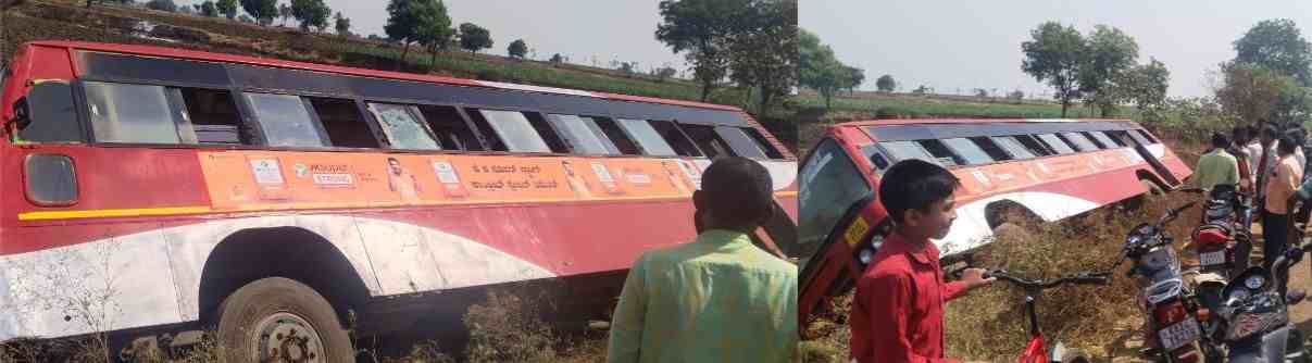 बेळगाव : बस पलटी... 10-12 जण किरकोळ जखमी