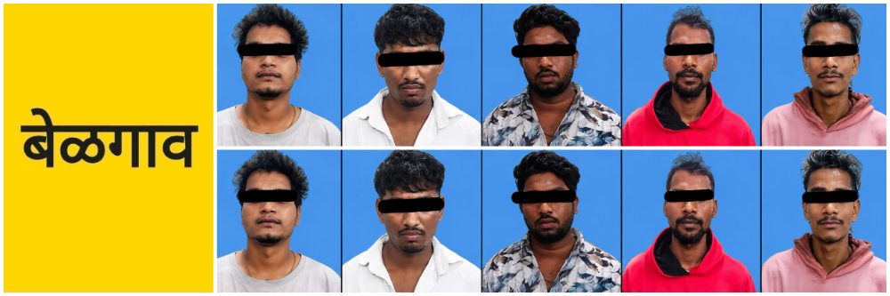 @ बेळगाव; @भाग्यनगर; 5 जणांना अटक