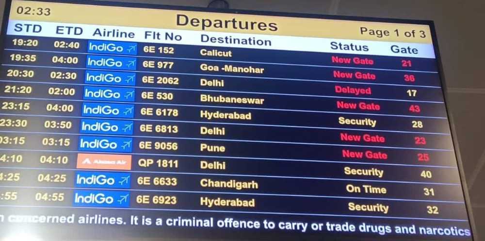 #बेळगाव तब्बल 200 विमान उड्डाणे रद्द; गोंधळ सुरुच