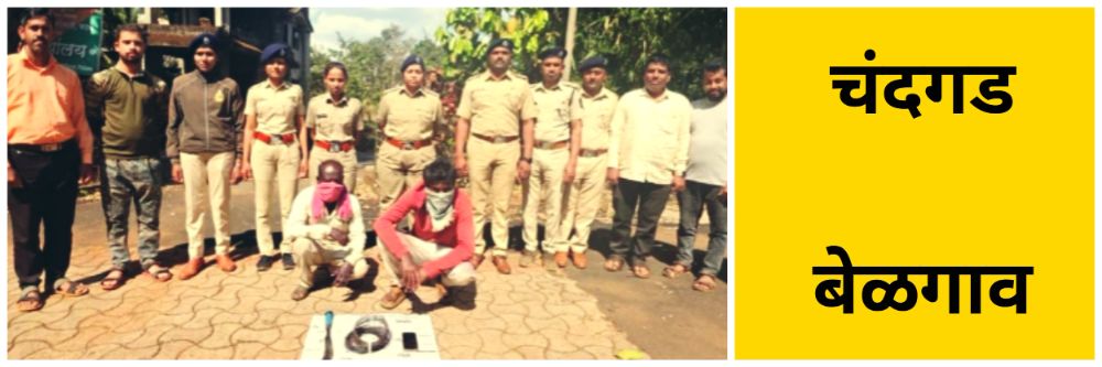 बेळगावच्या 2 शिकाऱ्यांना अटक; @ पाटणे वनपरिक्षेत्र जंगलामध्ये