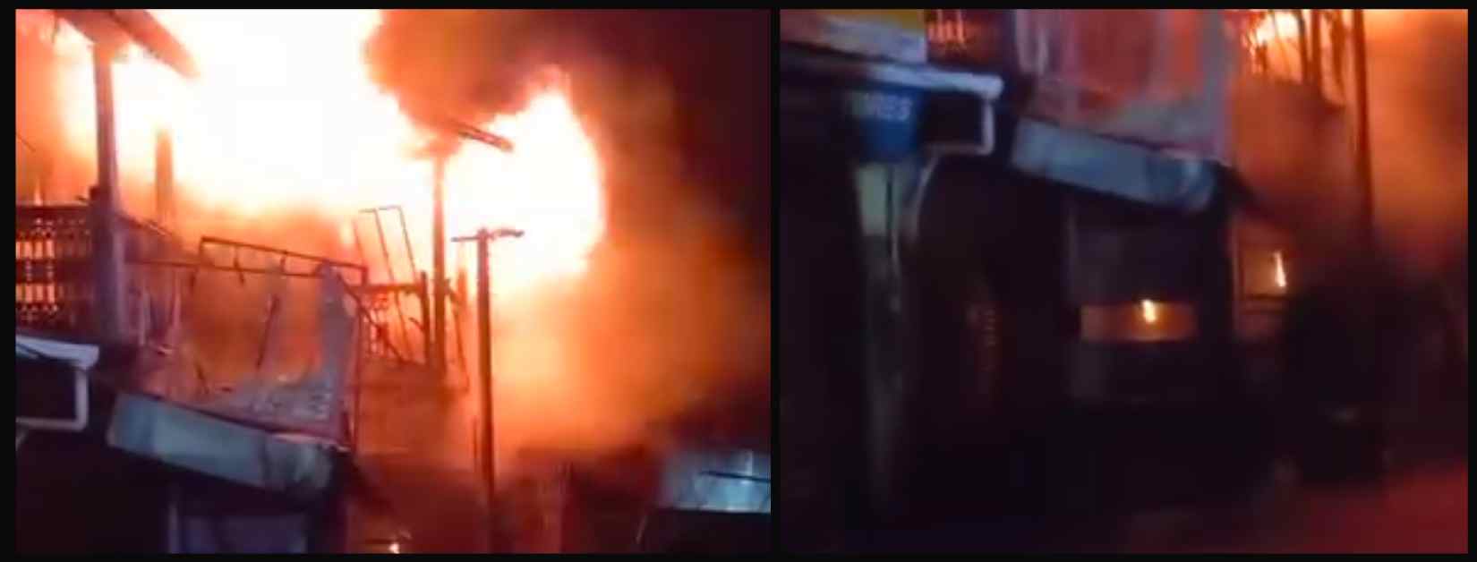 बेळगाव : कांदा मार्केटमध्ये भीषण आग