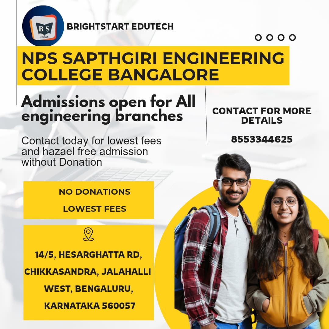  बेळगाव : NPS SAPTHAGIRI ENGINEERING COLLEGE, BANGALORE 