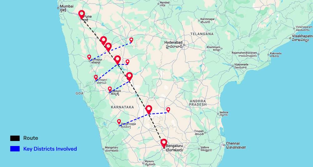 belgaum | बेळगाव—बंगळूर केवळ 5 तासांत; ₹ 55000 कोटींचा 8 पदरी महामार्ग बेळगाव—बंगळूर केवळ 5 तासांत; ₹ 55000 कोटींचा 8 पदरी महामार्ग