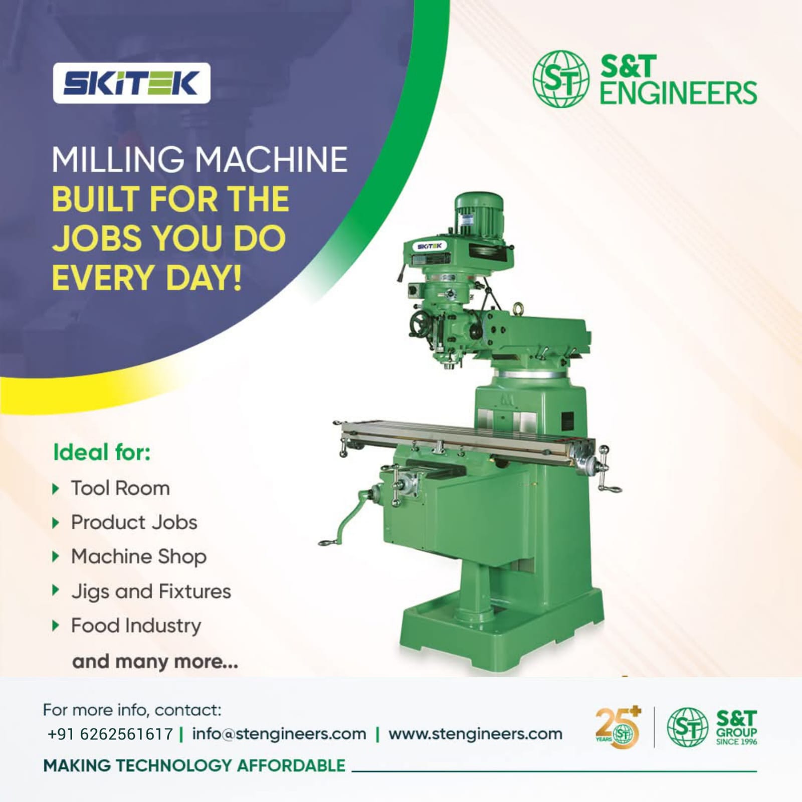 बेळगाव : SKITEK Milling Machine – Built for Your Daily Jobs