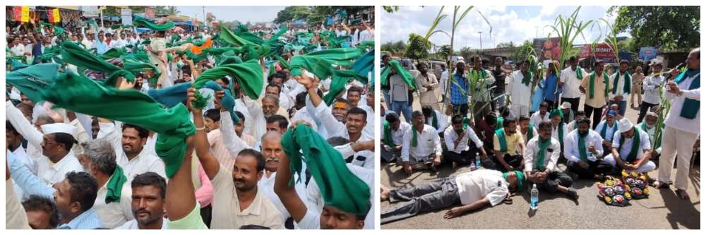 बेळगाव—सांबरा रस्ता 2 तास रोखला; ऊसदराची ठिणगी