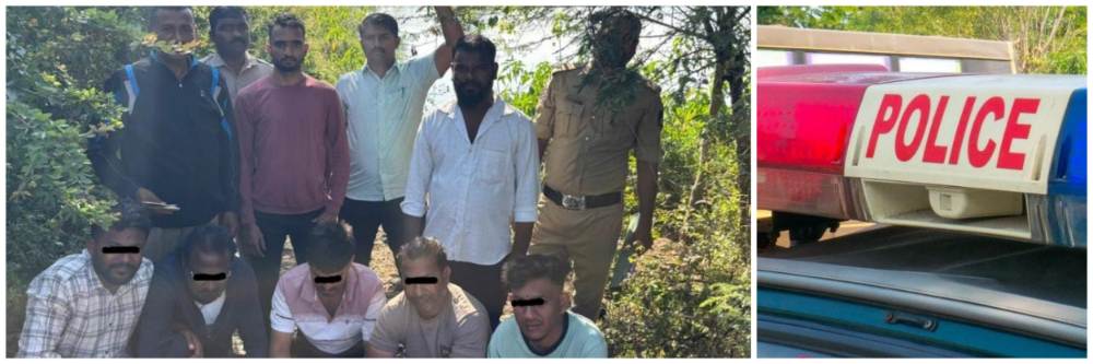 बेळगाव : 5 जणांना अटक; हलगा गावातील तलावाजवळ