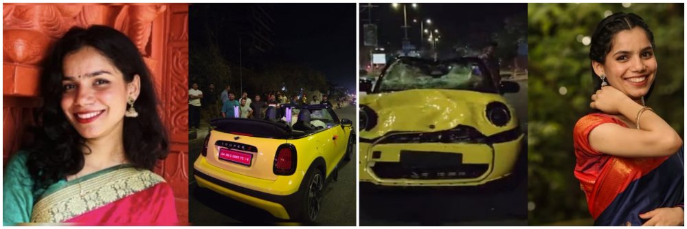 गोव्याच्या रस्त्यावर 'रिच किड'चा सैतानी वेग; दुचाकीला धडक, 50 फूट लांब फेकली;