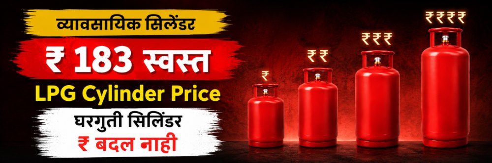 commercial-lpg-gets-cheaper-no-relief-for-households-yet-lpg-price-cut-commercial-cylinder-to-cost-rs-183-cheaper-no-change-in-domestic-price-lpg-price-cut-commercial-cylinder-to-cost-rs-183-che-202607.jpg | आजपासून एलपीजी गॅस सिलेंडर स्वस्त; किमतीत मोठी घट, तब्बल.. | belgaum news | belgavkar बेळगावकर