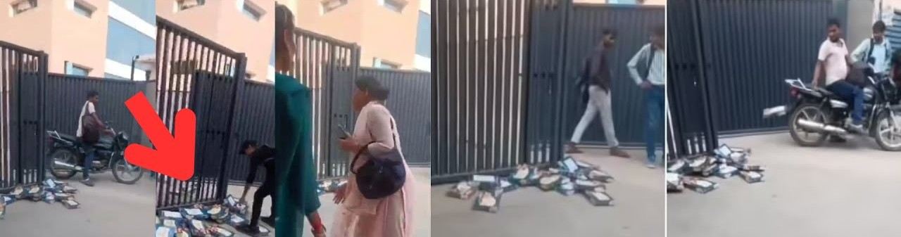 Viral Video : दिवाळी बोनस म्हणून फक्त सोनपापडी दिली; संतापलेल्या कर्मचाऱ्यांनी बॉक्स फेकून दिले