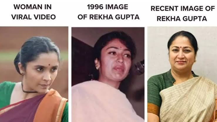 fact-check-video-of-marathi-actor-falsely-shared-as-delhi-chief-minister-rekha-gupta-202502.jpg | Fact Check : दिल्लीच्या मुख्यमंत्री रेखा गुप्ता यांच्या नावाने शेअर केला जातोय अभिनेत्रीचा 'तो' VIDEO | belgaum news | belgavkar बेळगावकर
