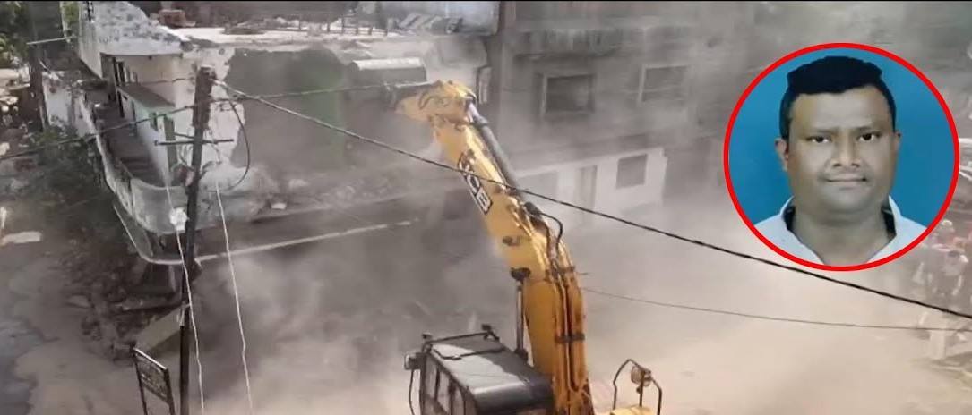 Video महाराष्ट्र योगी स्टाईल कारवाई, घरावर चालवला बुलडोझर