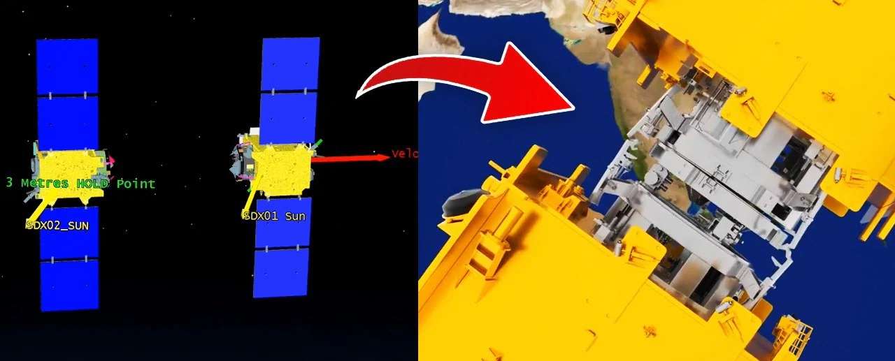 isro-docks-spadex-satellites-in-space-202501.jpg | अवकाशात कशी झाली डॉकिंग? साऱ्या जगानं पाहिली कर्तबगारी Video | belgaum news | belgavkar बेळगावकर