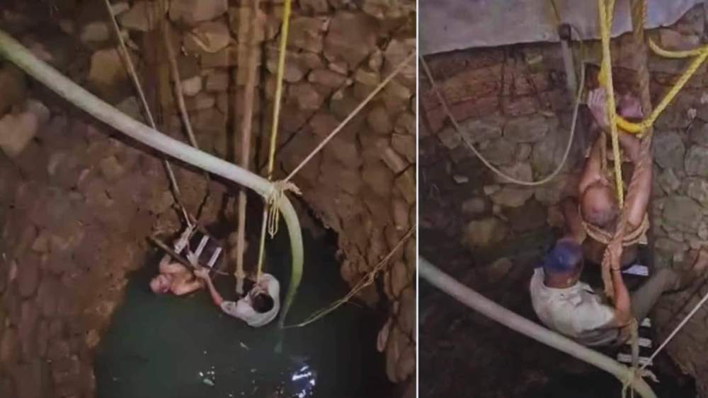 karnataka-gas-cylinder-otp-saves-elderly-man-trapped-in-well-udupi-karnataka-how-lpg-cylinder-otp-saved-62-year-old-karnataka-mans-life-did-lpg-cylinder-otp-save-man-trapped-in-well-for-3-days-how-202604.jpg | कर्नाटक; गॅस सिलिंडर ‘OTP’ ठरला देवदूत; विहिरीत 3 दिवस अडकलेल्या वृद्धाचे वाचले प्राण | belgaum news | belgavkar बेळगावकर