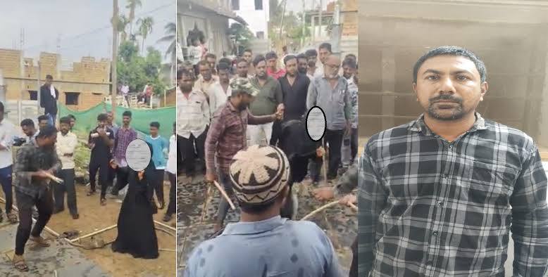 karnataka-karnataka-woman-beaten-with-sticks-pipes-after-husbands-complaint-at-mosque-202504_1.jpg | @कर्नाटक हादरवून टाकणारी घटना; महिलेला तालिबानी शिक्षा | belgaum news | belgavkar बेळगावकर