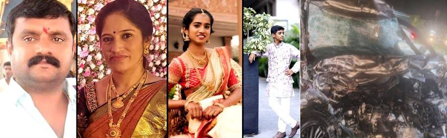 karnataka-news-family-of-four-dies-in-tragic-accident-near-kunigal-karnataka-belgaum-news-karnataka-4-of-a-family-killed-after-car-gets-hit-by-speeding-truck-in-karnataka-belgavkar-news-belgaum-202507.jpg | कर्नाटक : भीषण अपघात; कॅन्टर—कारच्या धडकेत एकाच कुटुंबातील चौघांचा मृत्यू | belgaum news | belgavkar बेळगावकर
