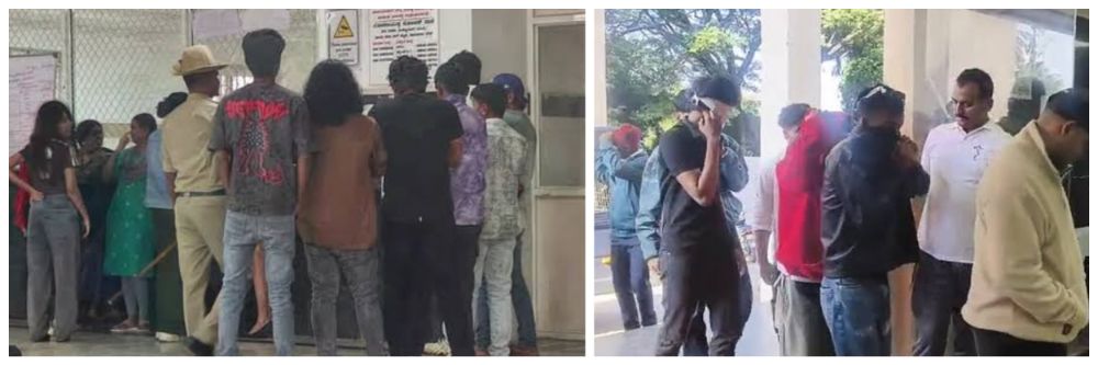 कर्नाटक : रेव्ह पार्टी #छापा; 35 तरुणींसह 115 जण ताब्यात