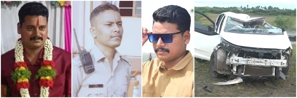 कर्नाटक : भीषण अपघात; 2 पोलिसांसह तिघांचा मृत्यू
