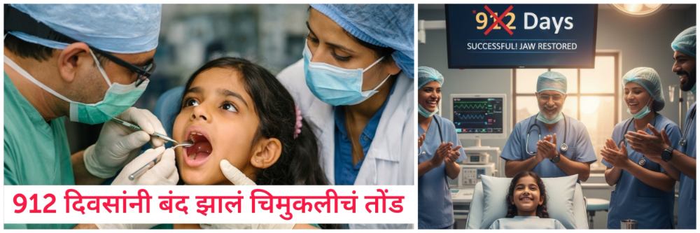 एक दुर्मिळ आजार अन् तब्बल 912 दिवस उघडंच होतं चिमुकलीचं तोंड