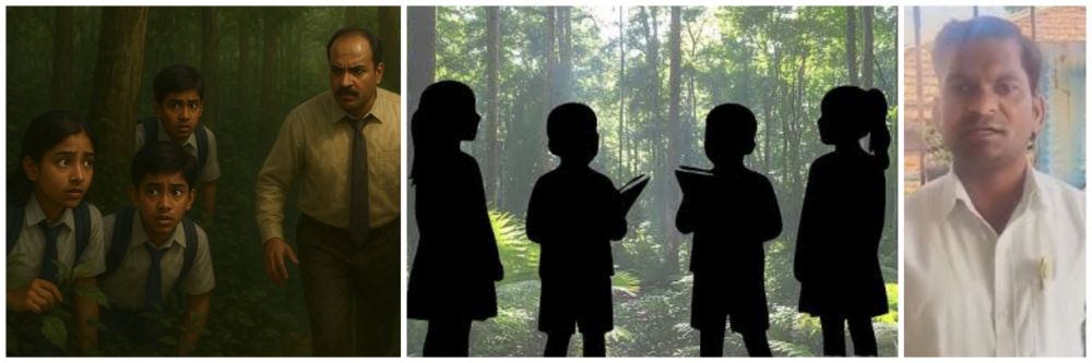 घाबरलेली पोरं शाळेऐवजी जायचे जंगलात;