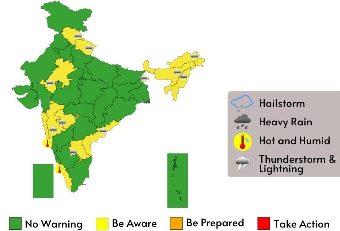 maharashtra-weather-alert-for-march-22-heatwave-and-unseasonal-rain-threat-returns-imd-issues-thunderstorm-alerts-across-india-heavy-rain-hailstorms-202603.jpg | गारपीट घाम काढणार; 24 तासांत हवापालट | belgaum news | belgavkar बेळगावकर