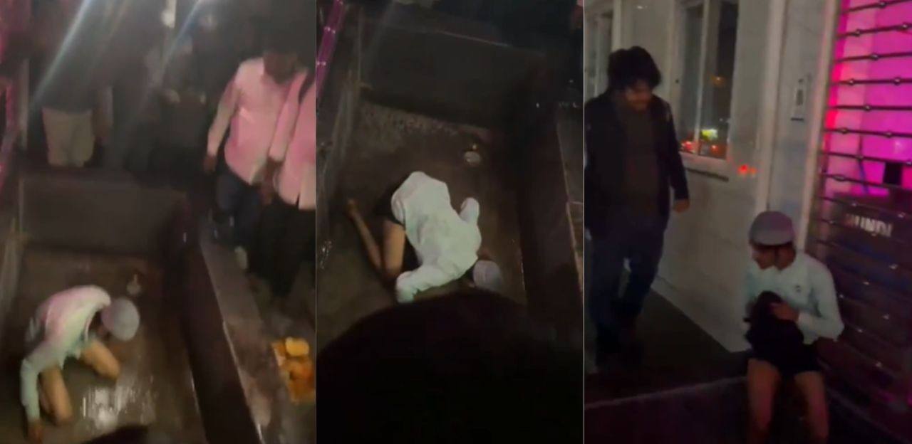 massive-protests-in-hyderabad-man-beaten-arrested-for-desecrating-katta-maisamma-temple-accused-of-urinating-within-premises-202601.jpg | मंदिरासमोर 'त्या' तरुणाचं किळसवाणे कृत्य; मलमूत्र विसर्जन आणि संडास; | belgaum news | belgavkar बेळगावकर