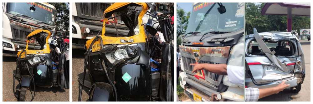 कर्नाटक : 3 ठार; पनंबूर जंक्शनजवळ तिहेरी अपघात;