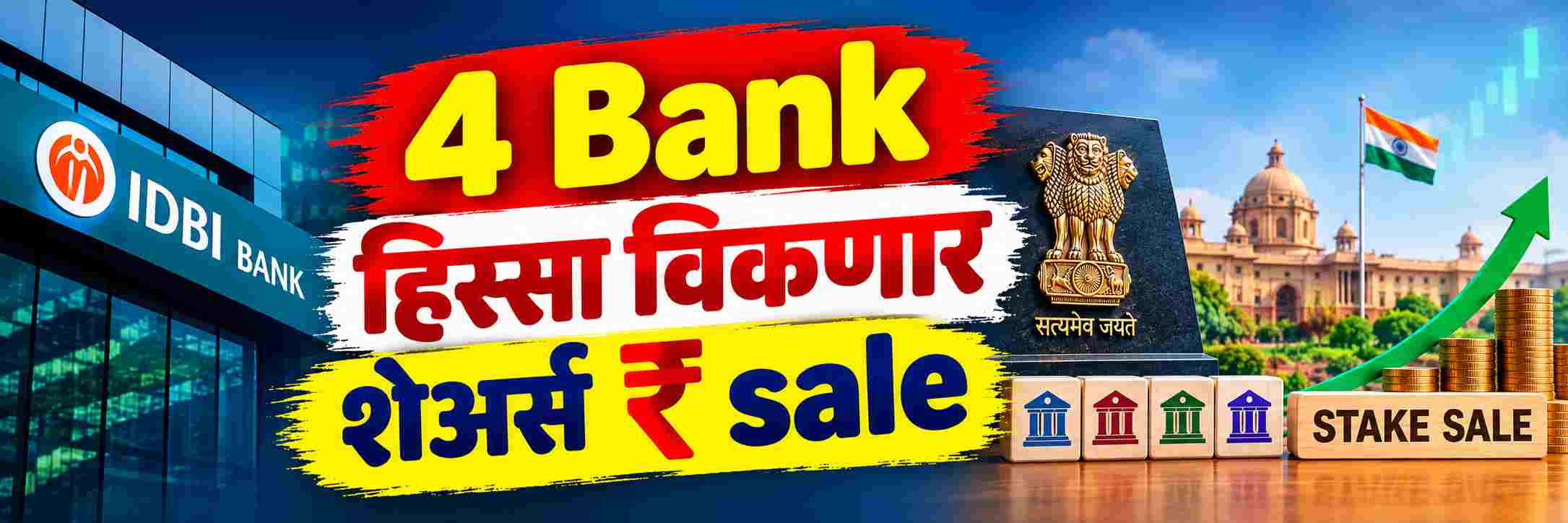 आणखी 4 बड्या बँकांचा नंबर; मोदी सरकार आपला हिस्सा विकणार;
