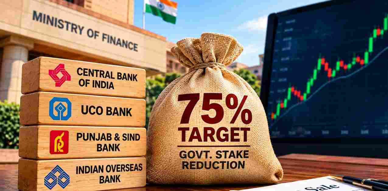psy-banks-government-stake-sale-75-percentages-impact-on-customers-psu-bank-stake-sale-centre-plans-to-reduce-holdings-stake-cuts-in-4-psu-banks-central-bank-uco-bank-20261023.jpg | आणखी 4 बड्या बँकांचा नंबर; मोदी सरकार आपला हिस्सा विकणार; | belgaum news | belgavkar बेळगावकर