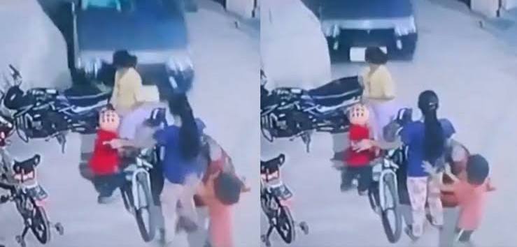 भीषण...! भरधाव कारने महिलेसह 4 मुलांना चिरडलं @ कोटा