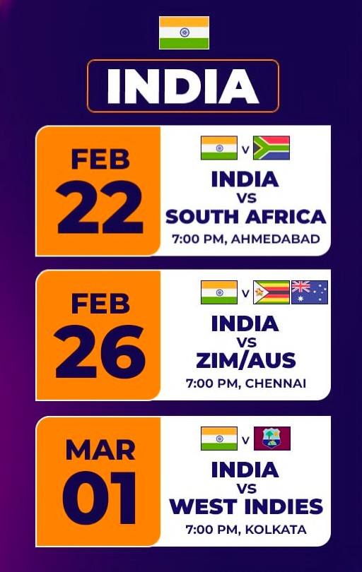 t20i-world-cup-2026-team-india-super-8-schedule-clash-against-south-africa-zimbabwe-and-west-indies-indias-super-8-opponents-at-t20-world-cup-2026-revealed-check-match-dates-venues-timings-202602.jpg | भारताचं Super 8 फेरीचं वेळापत्रक फिक्स, पहिलाच सामना हायव्होल्टेज, कुणाचं आव्हान? | belgaum news | belgavkar बेळगावकर