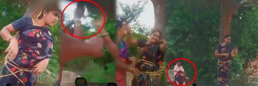 धक्कादायक आणि लाजीरवाणा Video; झाडाला बांधून अमानुष मारहाण