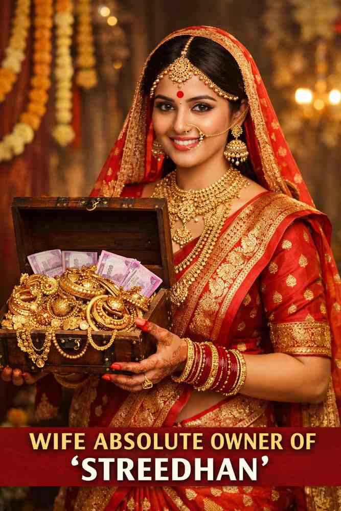 स्त्रीधन; स्त्रीधनावर फक्त पत्नीचाच हक्क; पतीचा अधिकार नाही;