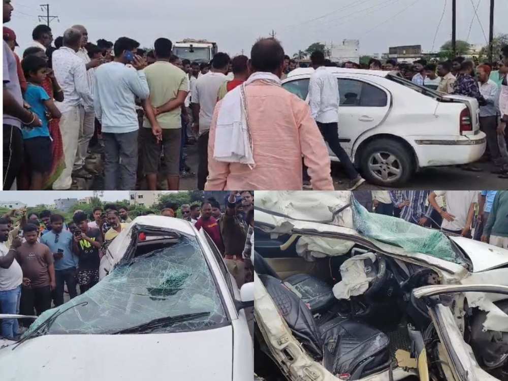 belgaum | कार शिकताना भयंकर घडलं; गाडी शिकताना नियंत्रण सुटलं अन्...; एकाच कुटुंबातील 4 जण ठार कार शिकताना भयंकर घडलं; गाडी शिकताना नियंत्रण सुटलं अन्...; एकाच कुटुंबातील 4 जण ठार