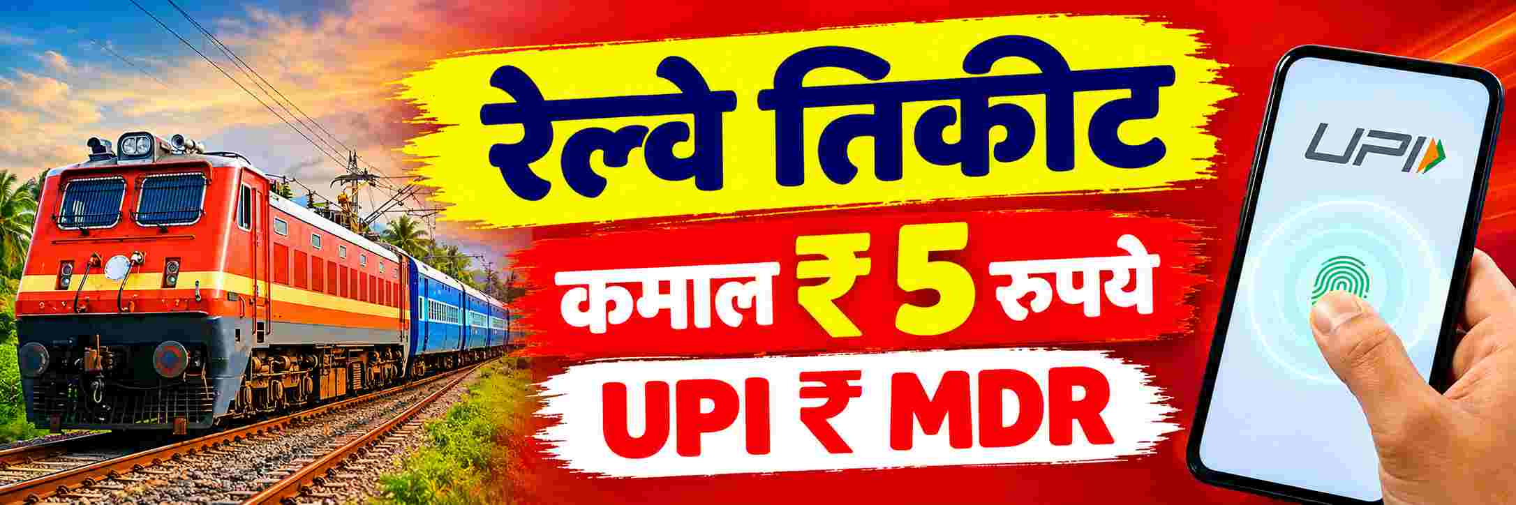 ₹ 2000 रुपयांवरील रेल्वे तिकीट खरेदीवर 5.90 रुपयांचा अतिरिक्त फटका;